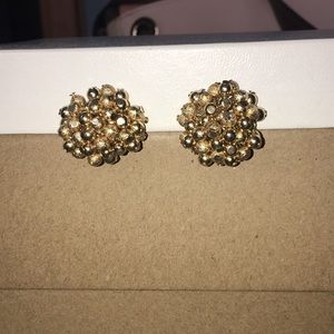 Clip Earrings Bead Cluster
